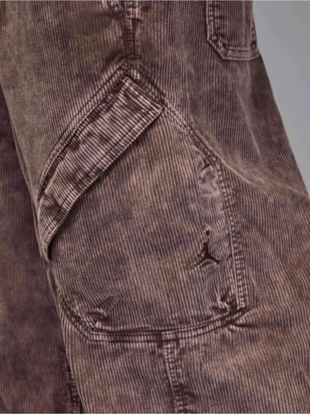 Jordan Flight Chicago Men's Corduroy Cargo Pants Barogue Brown Size Large